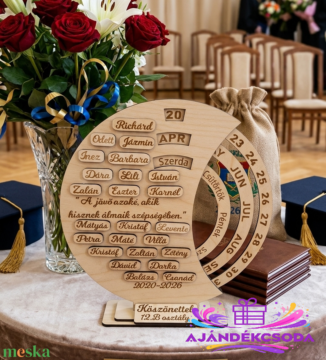 Ballagási Öröknaptár - otthon & életmód - papír, írószer - meghívó - ballagási meghívó - Meska.hu