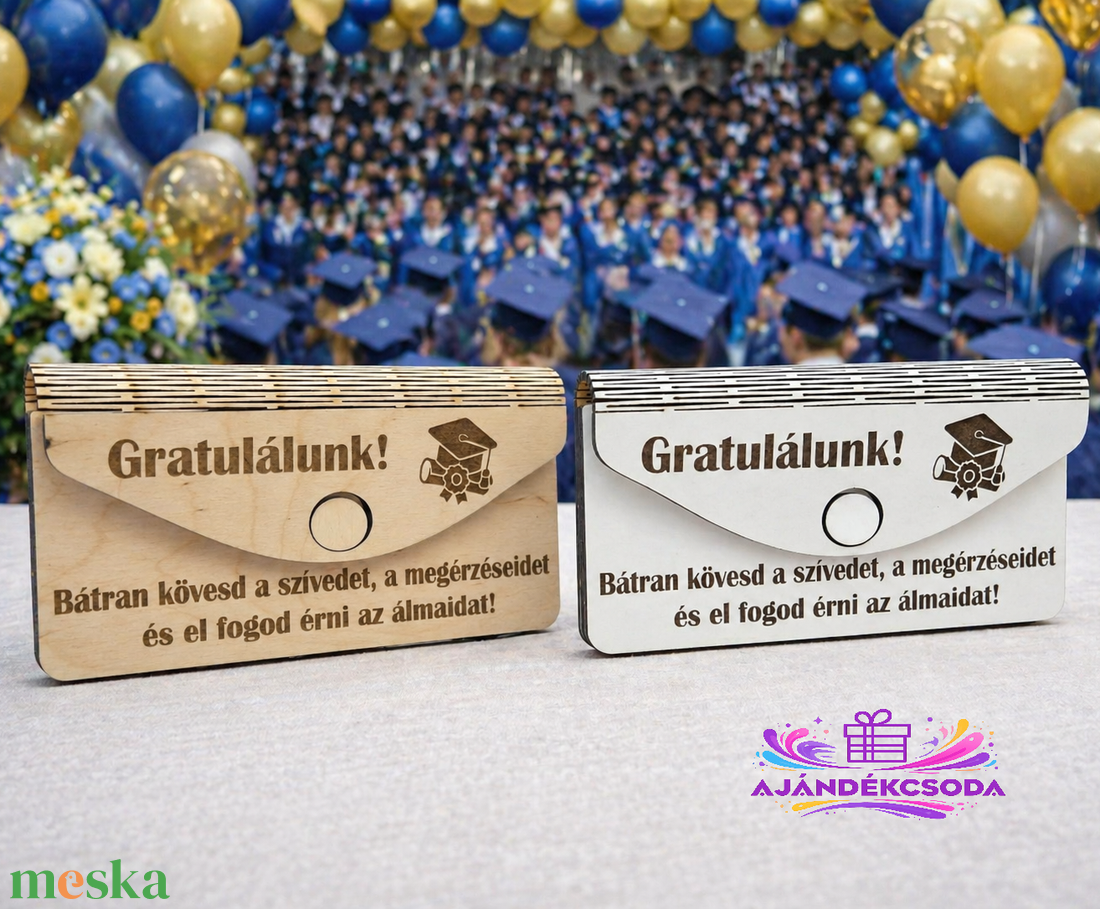 Pénzátadó, pénztartó Ballagásra - otthon & életmód - papír, írószer - ajándékozás kellékei - pénzátadó boríték - Meska.hu