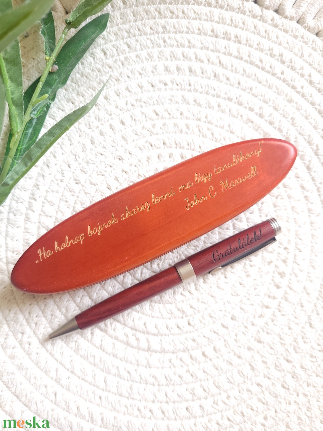 Rózsafa toll díszdobozban - otthon & életmód - papír, írószer - ceruza & toll - Meska.hu