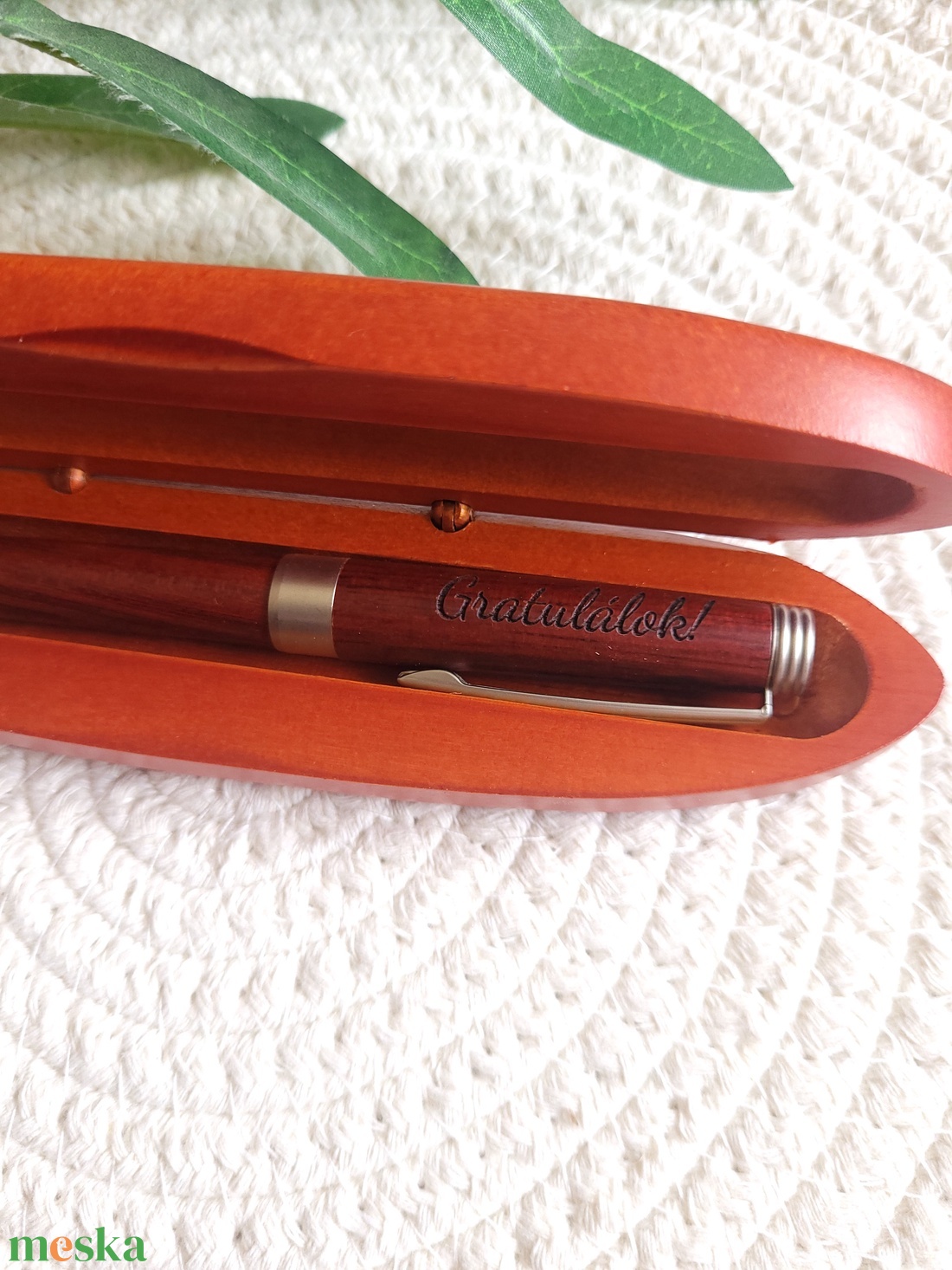 Rózsafa toll díszdobozban - otthon & életmód - papír, írószer - ceruza & toll - Meska.hu