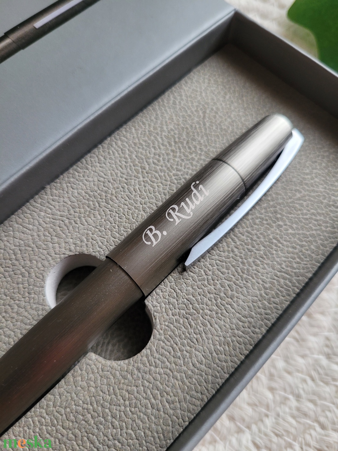 Ferraghini csavaros golyóstoll fémből (ezüst) - otthon & életmód - papír, írószer - ceruza & toll - Meska.hu