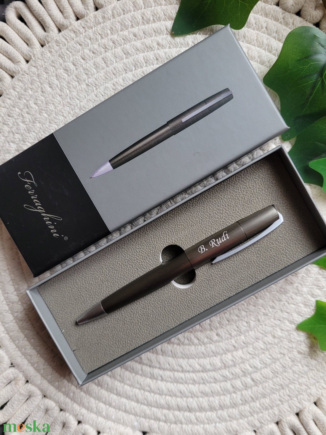 Ferraghini csavaros golyóstoll fémből (ezüst) - otthon & életmód - papír, írószer - ceruza & toll - Meska.hu