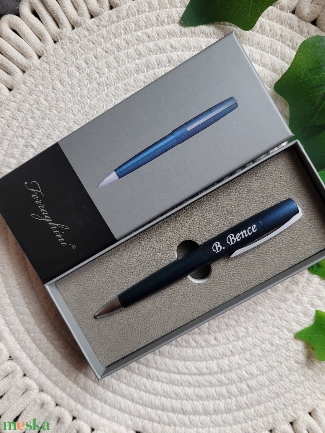 Ferraghini csavaros golyóstoll fémből (türkiz) - otthon & életmód - papír, írószer - ceruza & toll - Meska.hu