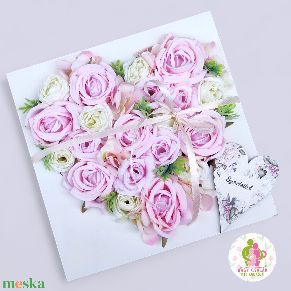 Rózsaszín virágbox - otthon & életmód - dekoráció - virágdísz és tartó - virágbox, virágdoboz - Meska.hu
