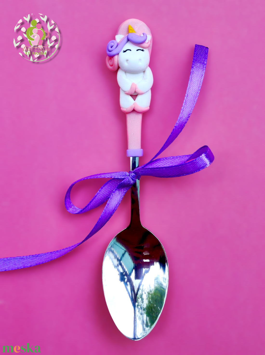 Unikornisos kanál - otthon & életmód - konyhafelszerelés, tálalás - tálalás - kanál & villa - Meska.hu