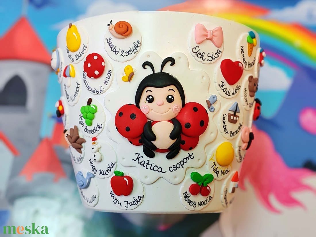 Ballagási kaspó - Katica csoport - otthon & életmód - virágdekoráció - virágtartó - kaspó - Meska.hu