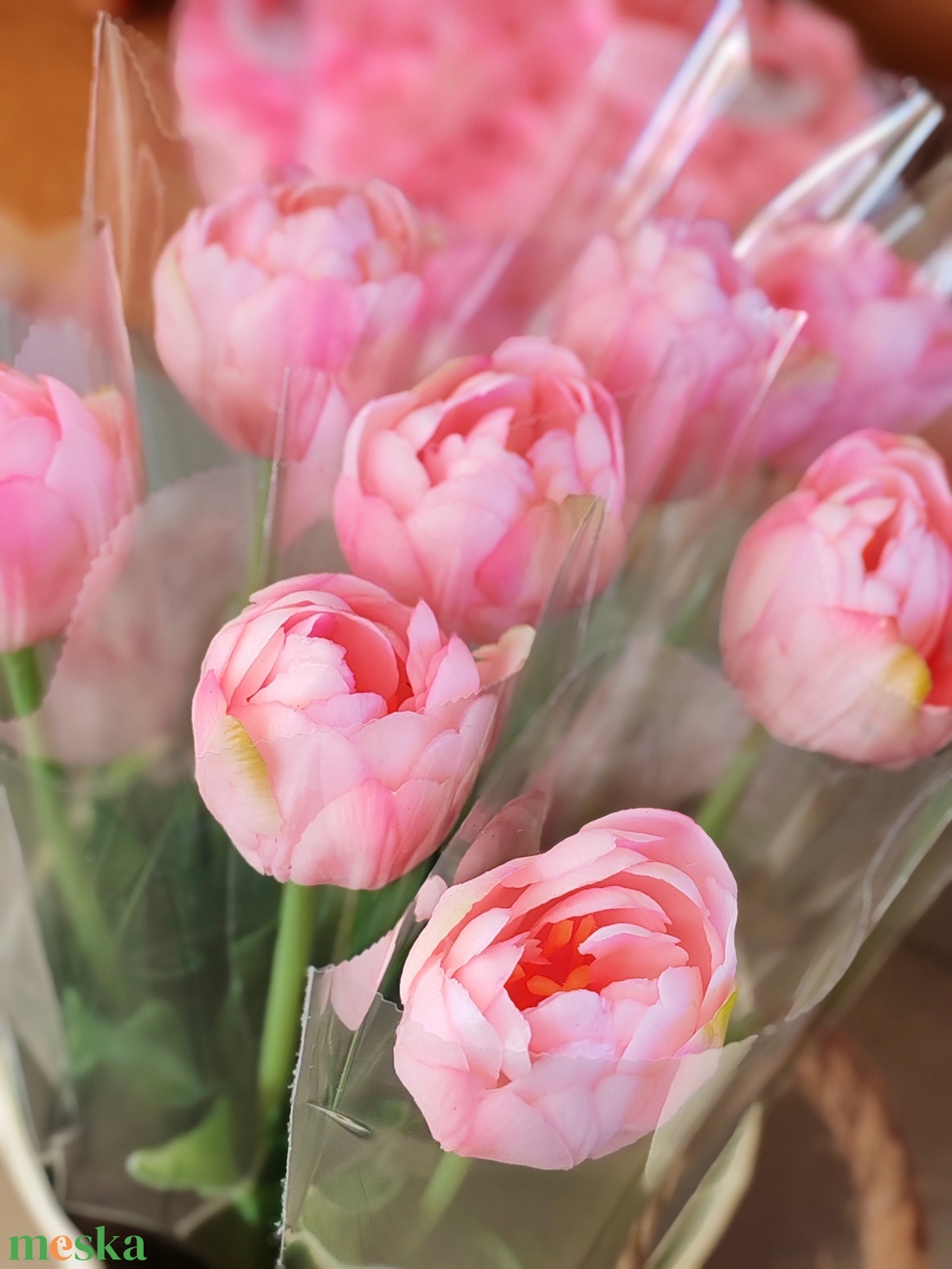 Szálas tulipán celofán csomagolásban  - otthon & életmód - virágdekoráció - virágok - szálas virág - Meska.hu