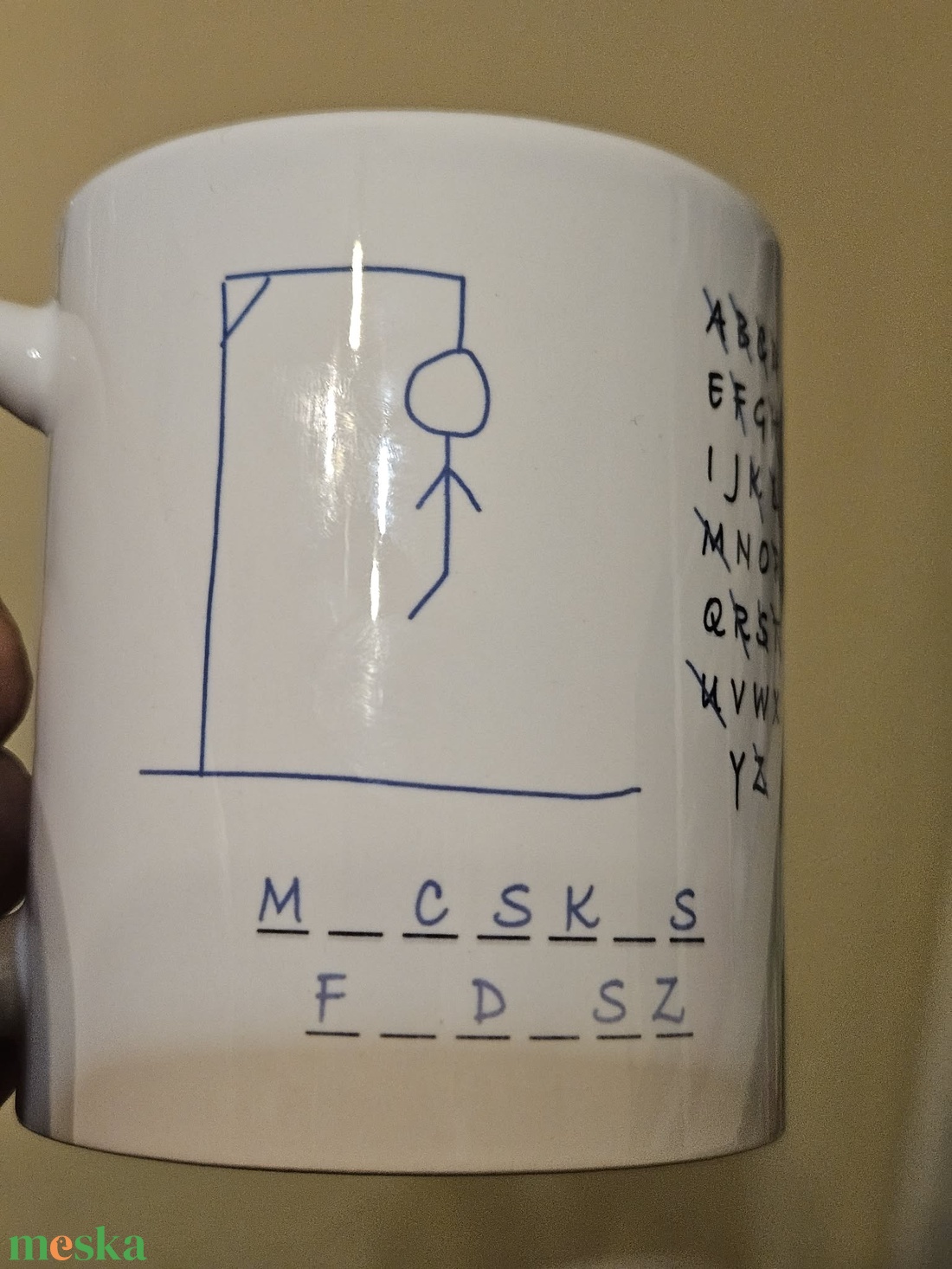 vicces bögre - m_csk_s f_d_esz betűjátékkal - otthon & életmód - konyhafelszerelés, tálalás - tálalás - bögre & csésze - Meska.hu