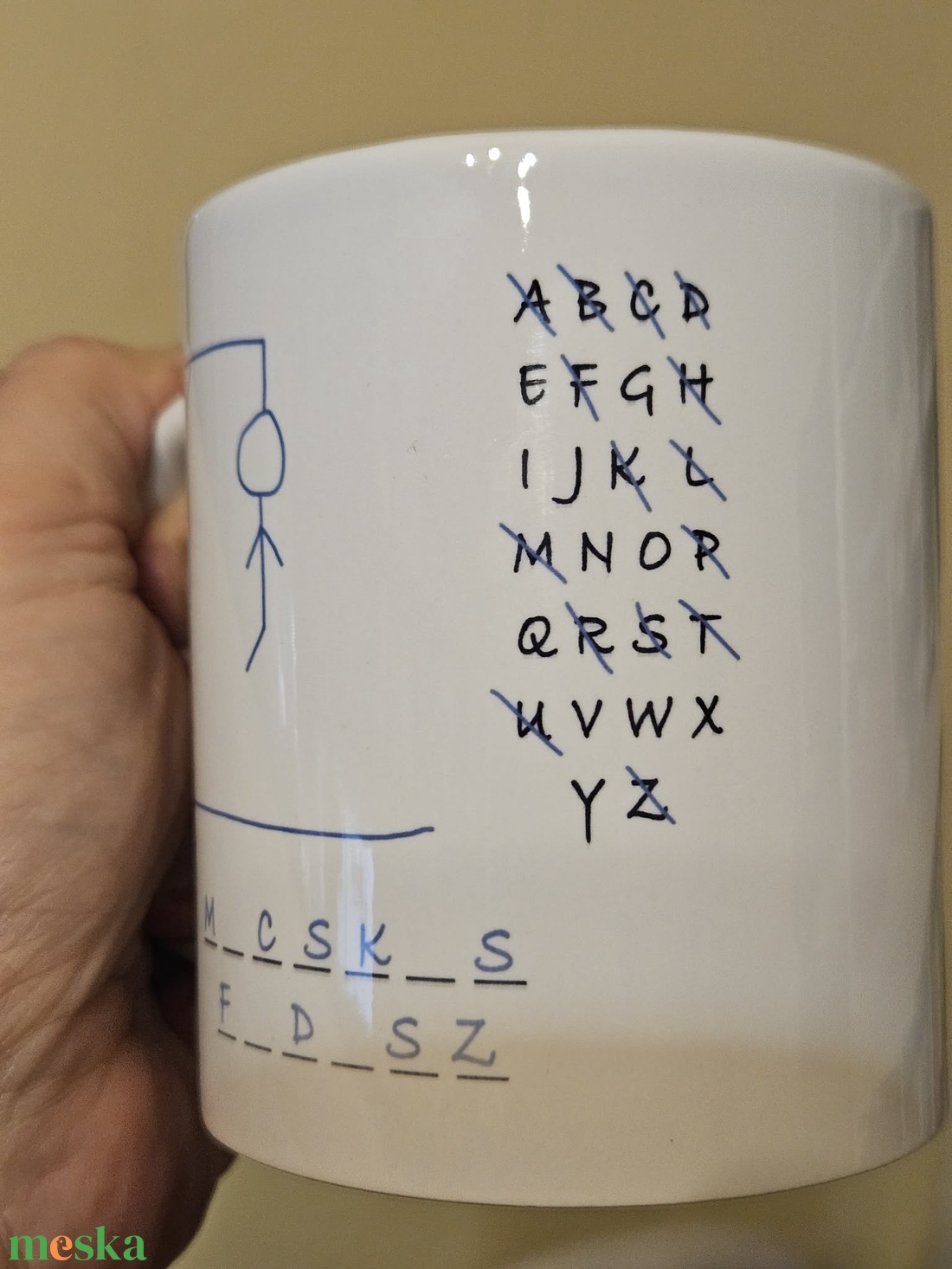 vicces bögre - m_csk_s f_d_esz betűjátékkal - otthon & életmód - konyhafelszerelés, tálalás - tálalás - bögre & csésze - Meska.hu