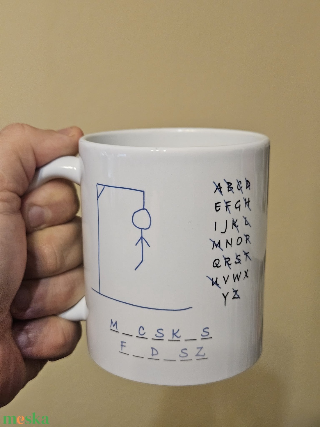 vicces bögre - m_csk_s f_d_esz betűjátékkal - otthon & életmód - konyhafelszerelés, tálalás - tálalás - bögre & csésze - Meska.hu