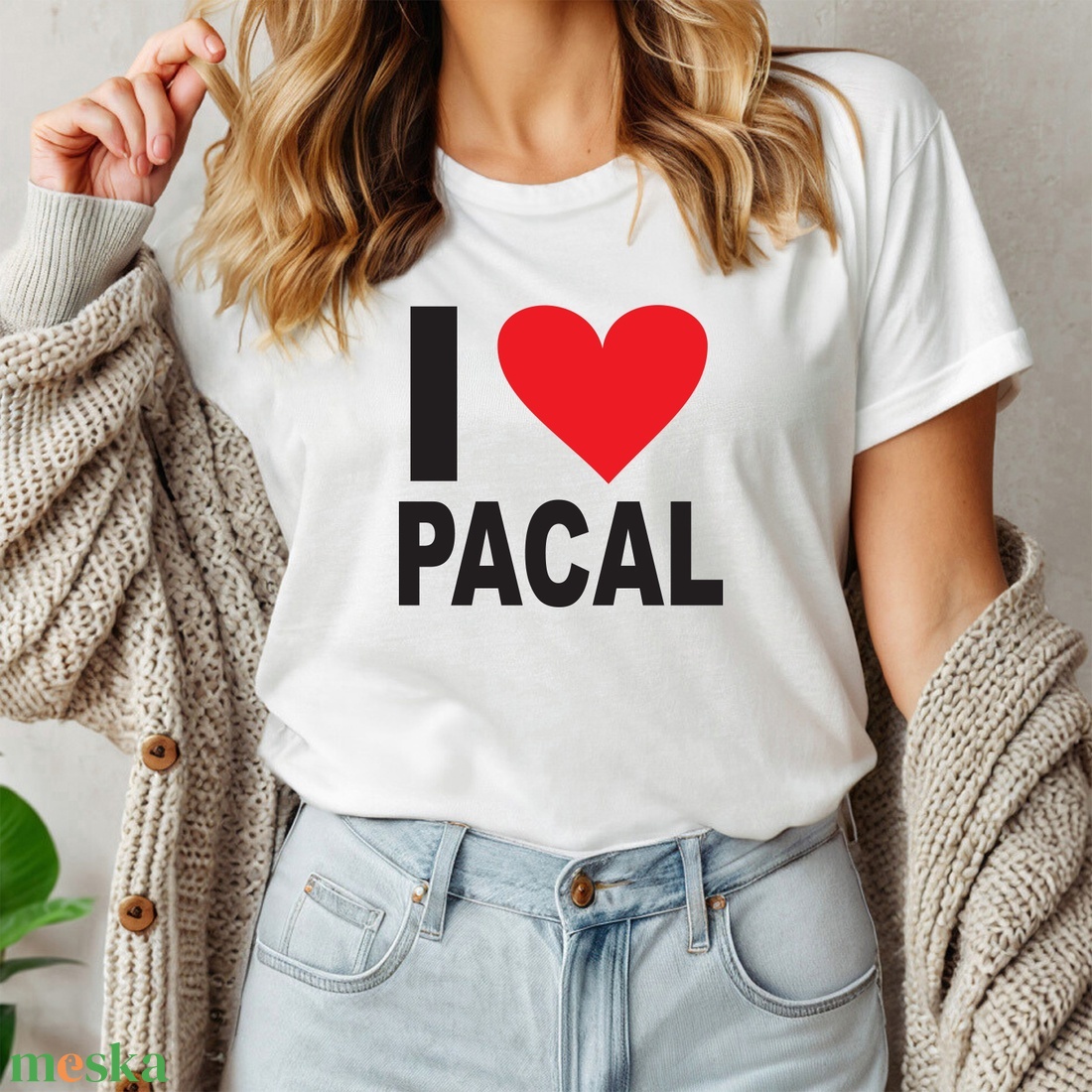 I love pacal női póló - ruha & divat - női ruha - póló, felső - Meska.hu