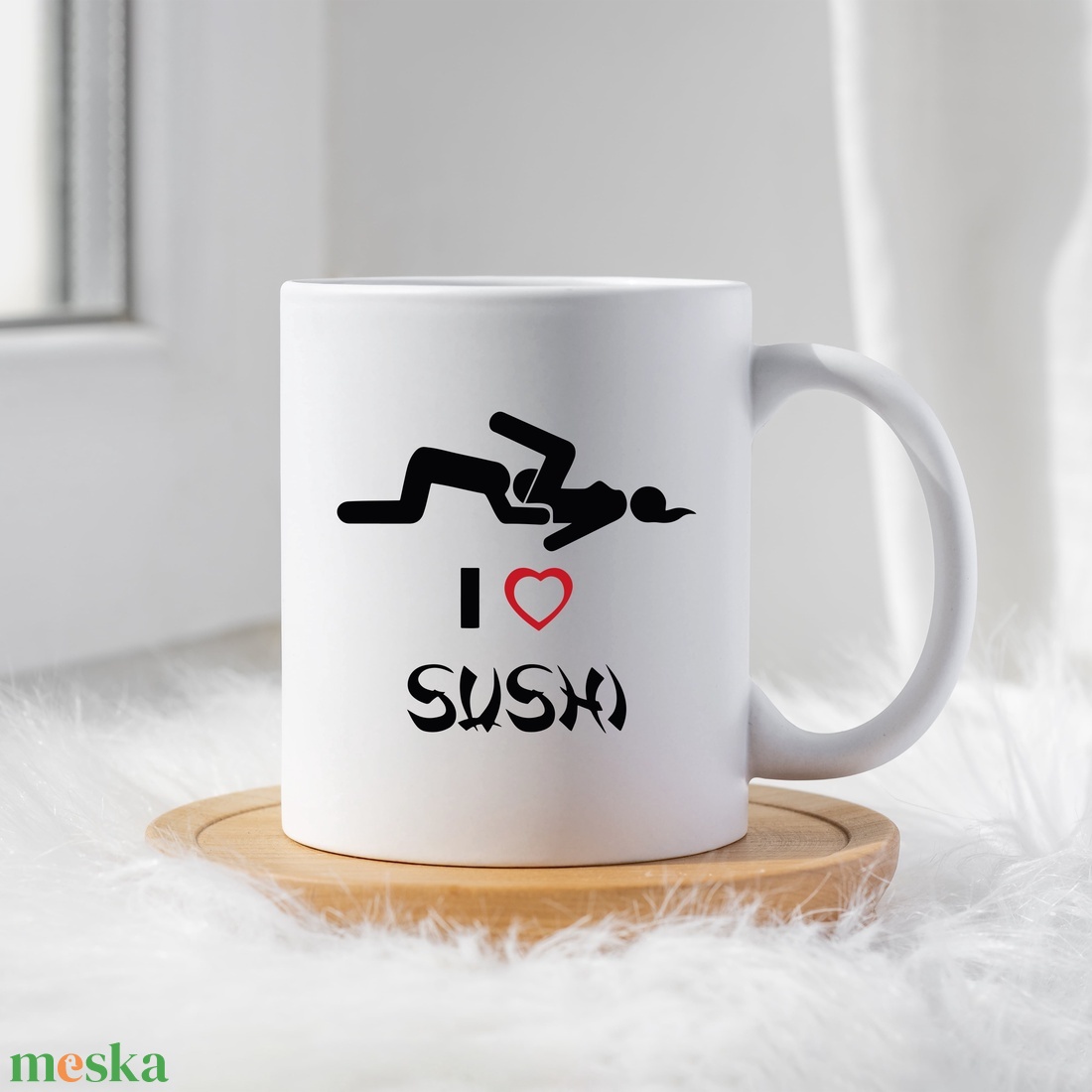 I love sushi bögre - otthon & életmód - konyhafelszerelés, tálalás - tálalás - bögre & csésze - Meska.hu