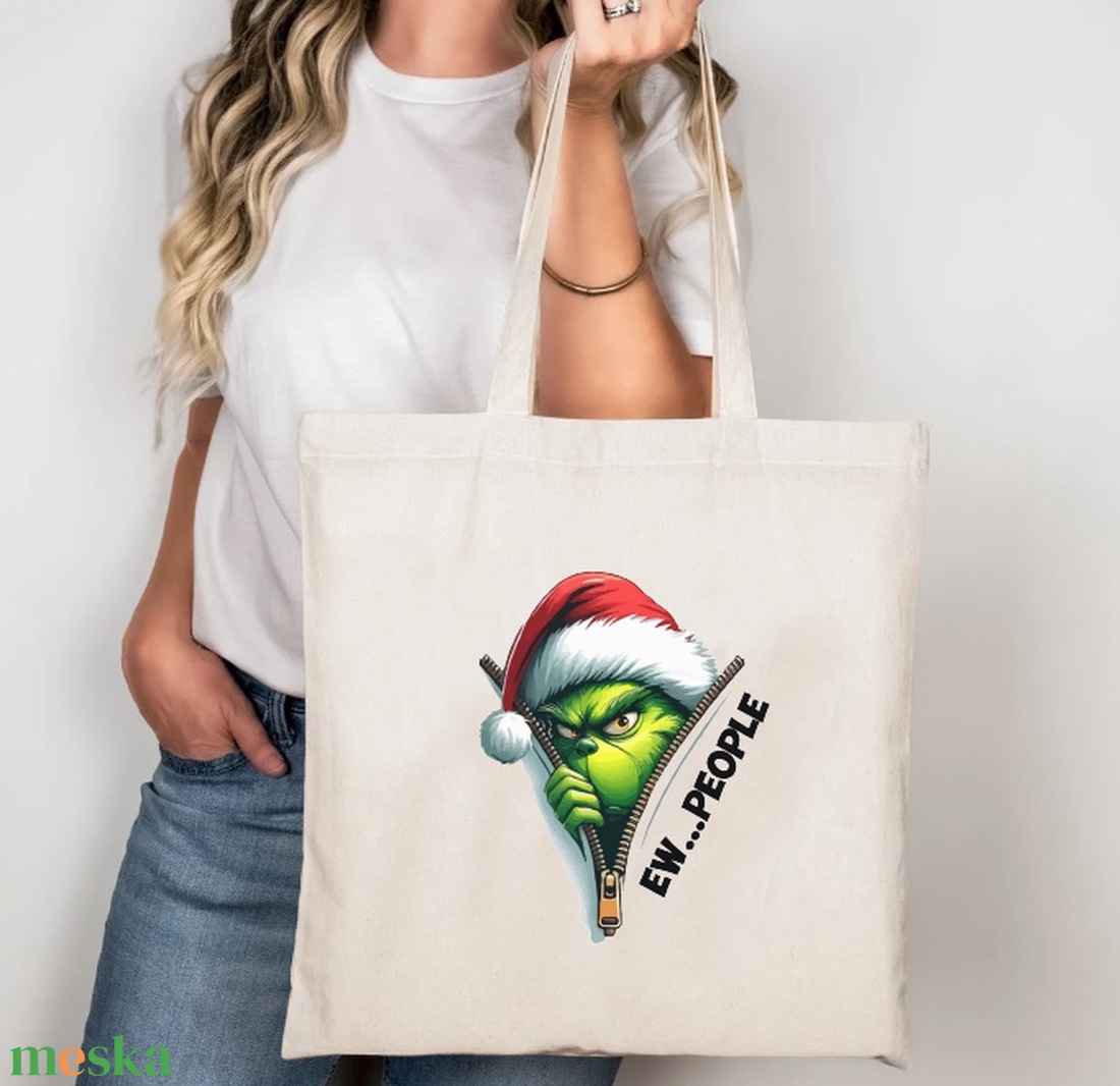Eww people Grinch vászontáska/bevásárlótáska - táska & tok - bevásárlás & shopper táska - shopper, textiltáska, szatyor - Meska.hu Eww people Grinch vászontáska/bevásárlótáska - táska & tok - bevásárlás & shopper táska - shopper, textiltáska, szatyor - Meska.hu