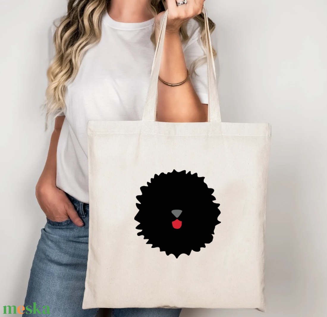 Puli vászontáska/bevásárlótáska - táska & tok - bevásárlás & shopper táska - shopper, textiltáska, szatyor - Meska.hu Puli vászontáska/bevásárlótáska - táska & tok - bevásárlás & shopper táska - shopper, textiltáska, szatyor - Meska.hu