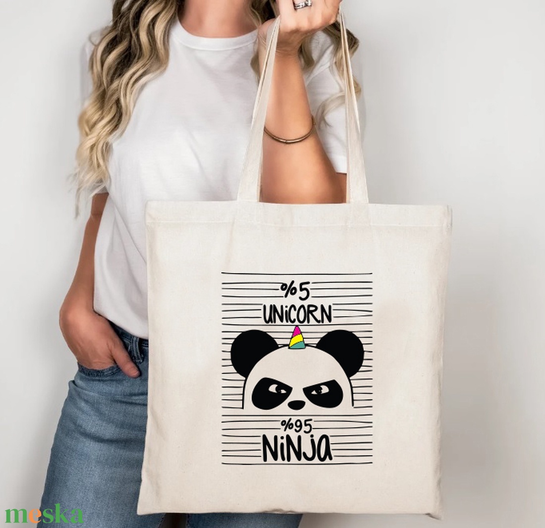 5% unicorn, 95% ninja vászontáska/bevásárlótáska - táska & tok - bevásárlás & shopper táska - shopper, textiltáska, szatyor - Meska.hu 5% unicorn, 95% ninja vászontáska/bevásárlótáska - táska & tok - bevásárlás & shopper táska - shopper, textiltáska, szatyor - Meska.hu