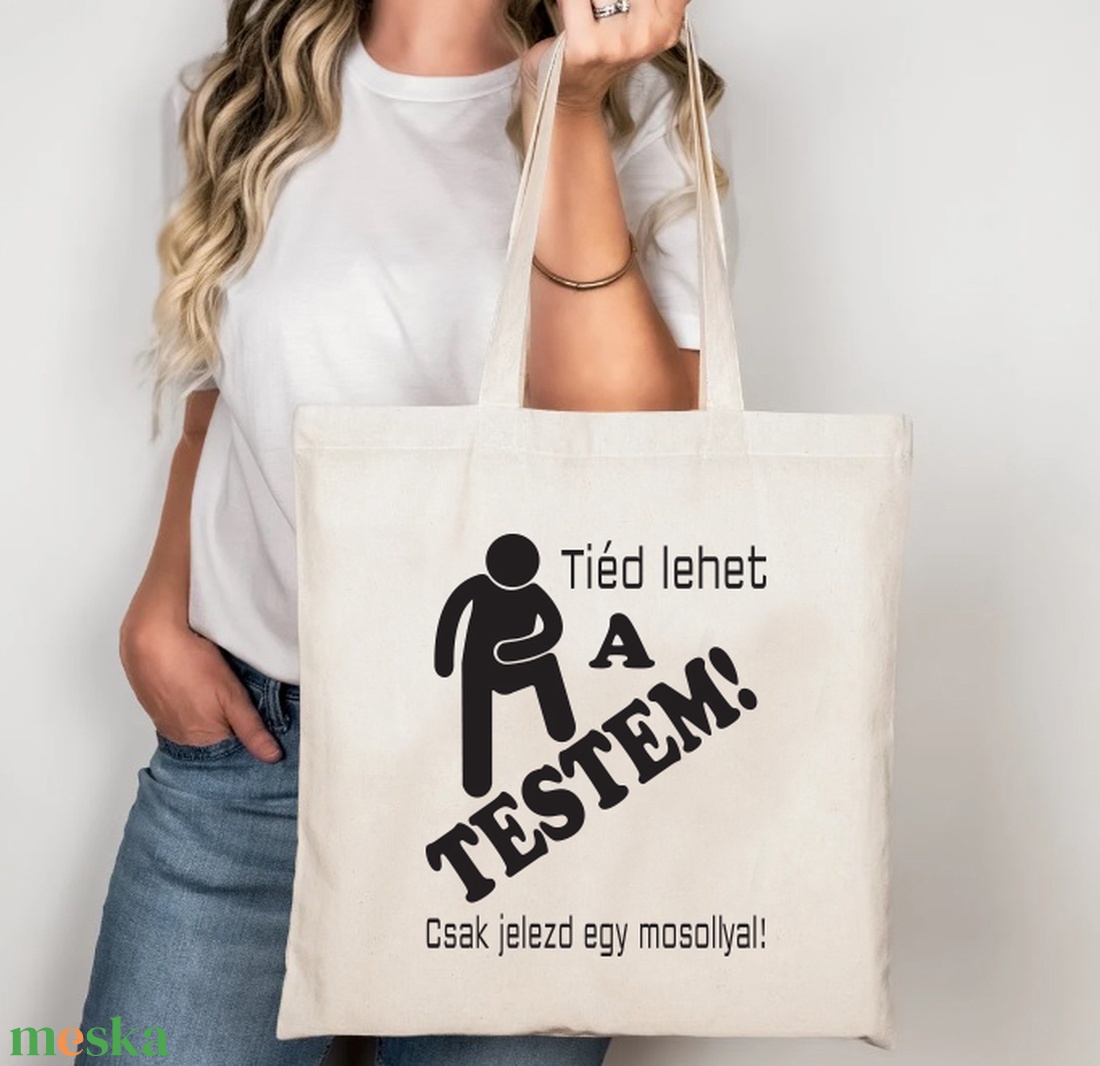Tiéd a testem vászontáska/bevásárlótáska - táska & tok - bevásárlás & shopper táska - shopper, textiltáska, szatyor - Meska.hu Tiéd a testem vászontáska/bevásárlótáska - táska & tok - bevásárlás & shopper táska - shopper, textiltáska, szatyor - Meska.hu