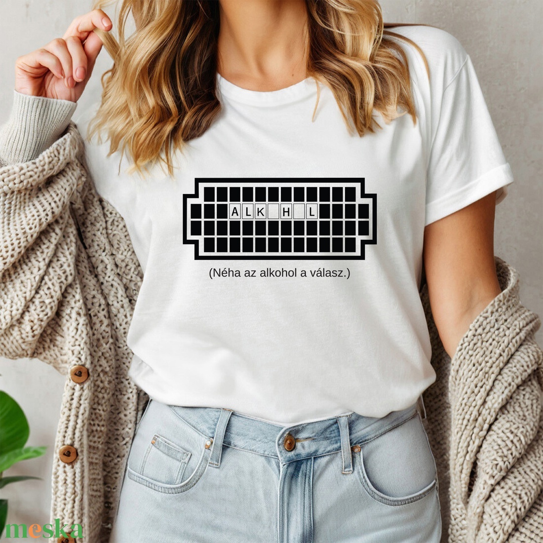 Alkohol női póló - ruha & divat - női ruha - póló, felső - Meska.hu