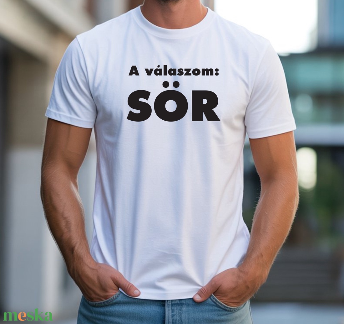 A válaszom: sör férfi póló - ruha & divat - férfi ruha - póló - Meska.hu A válaszom: sör férfi póló - ruha & divat - férfi ruha - póló - Meska.hu