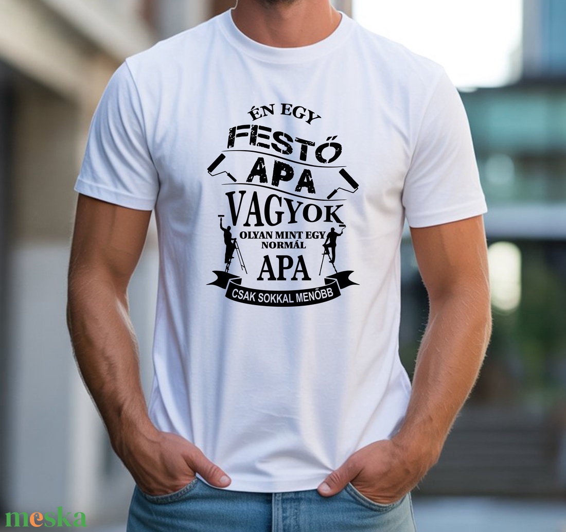 Festő Apa póló - ruha & divat - férfi ruha - póló - Meska.hu