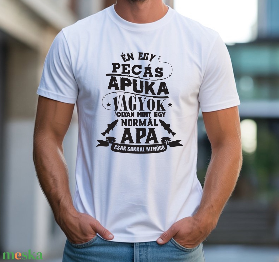 Pecás Apuka póló - ruha & divat - férfi ruha - póló - Meska.hu