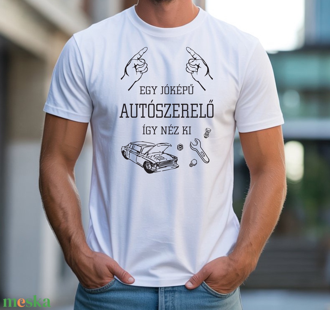 Egy jóképű autószerelő póló - ruha & divat - férfi ruha - póló - Meska.hu Egy jóképű autószerelő póló - ruha & divat - férfi ruha - póló - Meska.hu