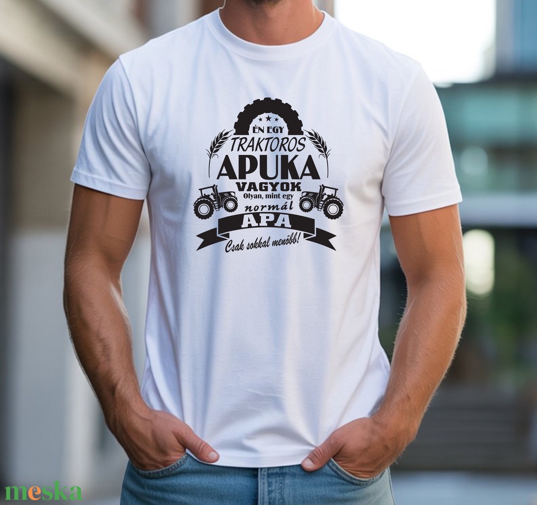 Traktoros Apuka póló - ruha & divat - férfi ruha - póló - Meska.hu Traktoros Apuka póló - ruha & divat - férfi ruha - póló - Meska.hu
