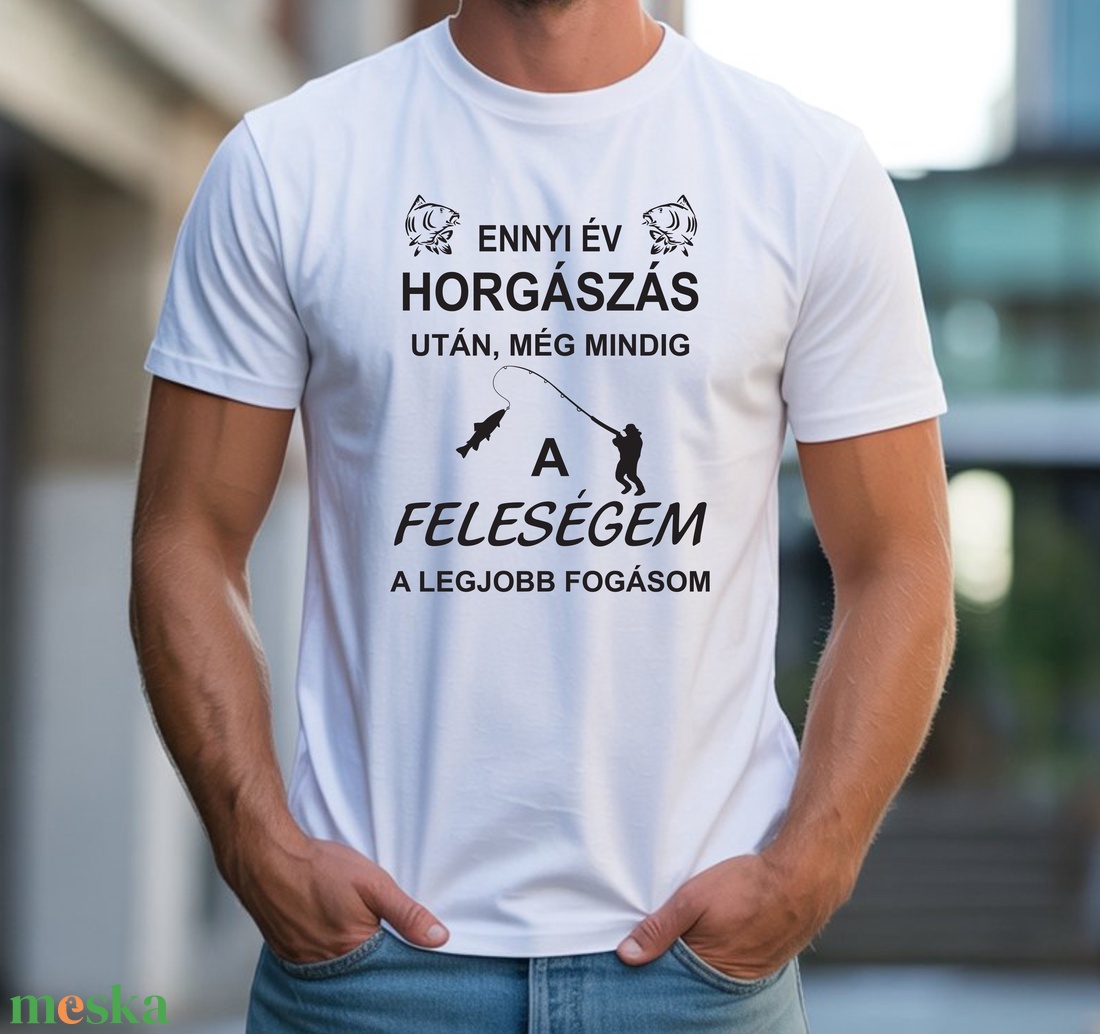 Horgászós póló - ruha & divat - férfi ruha - póló - Meska.hu Horgászós póló - ruha & divat - férfi ruha - póló - Meska.hu