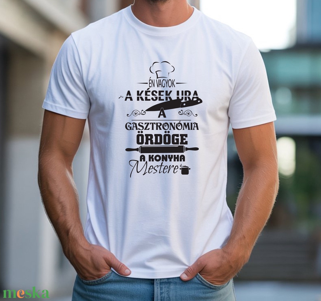 Séf póló - ruha & divat - férfi ruha - póló - Meska.hu
