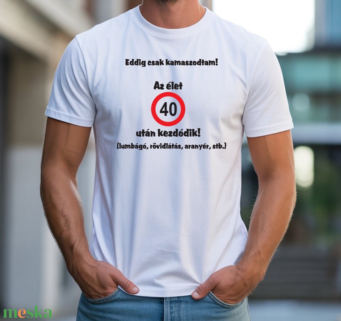 Eddig csak kamaszodtam póló, kérhető más életkorral - ruha & divat - férfi ruha - póló - Meska.hu