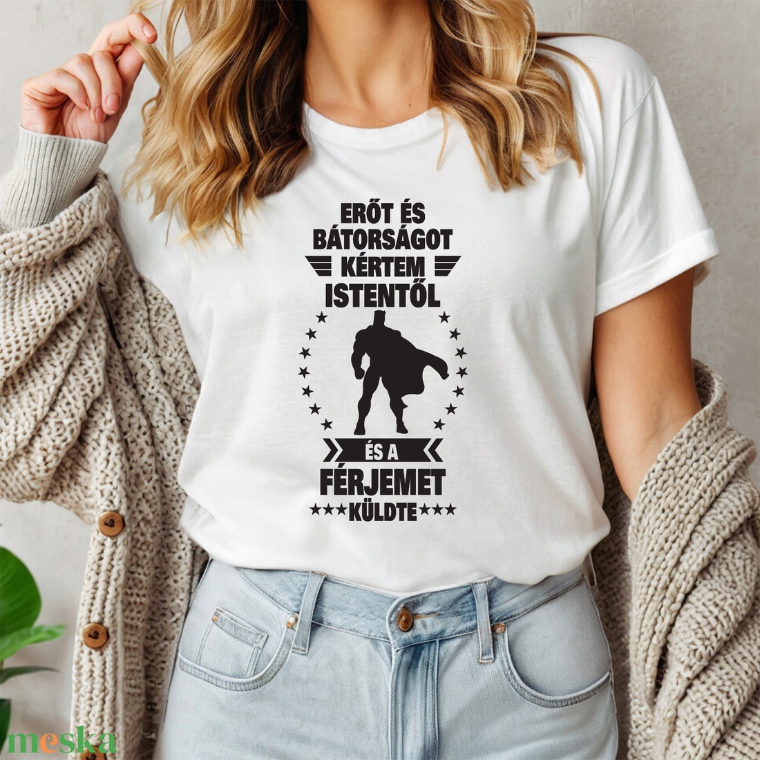 Erőt és bátorságot kértem női póló - ruha & divat - női ruha - póló, felső - Meska.hu