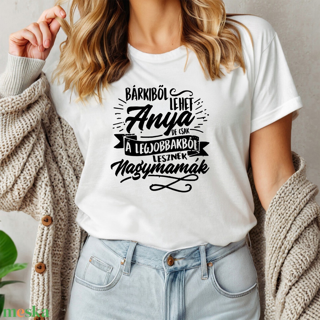 Nagymama női póló - ruha & divat - női ruha - póló, felső - Meska.hu