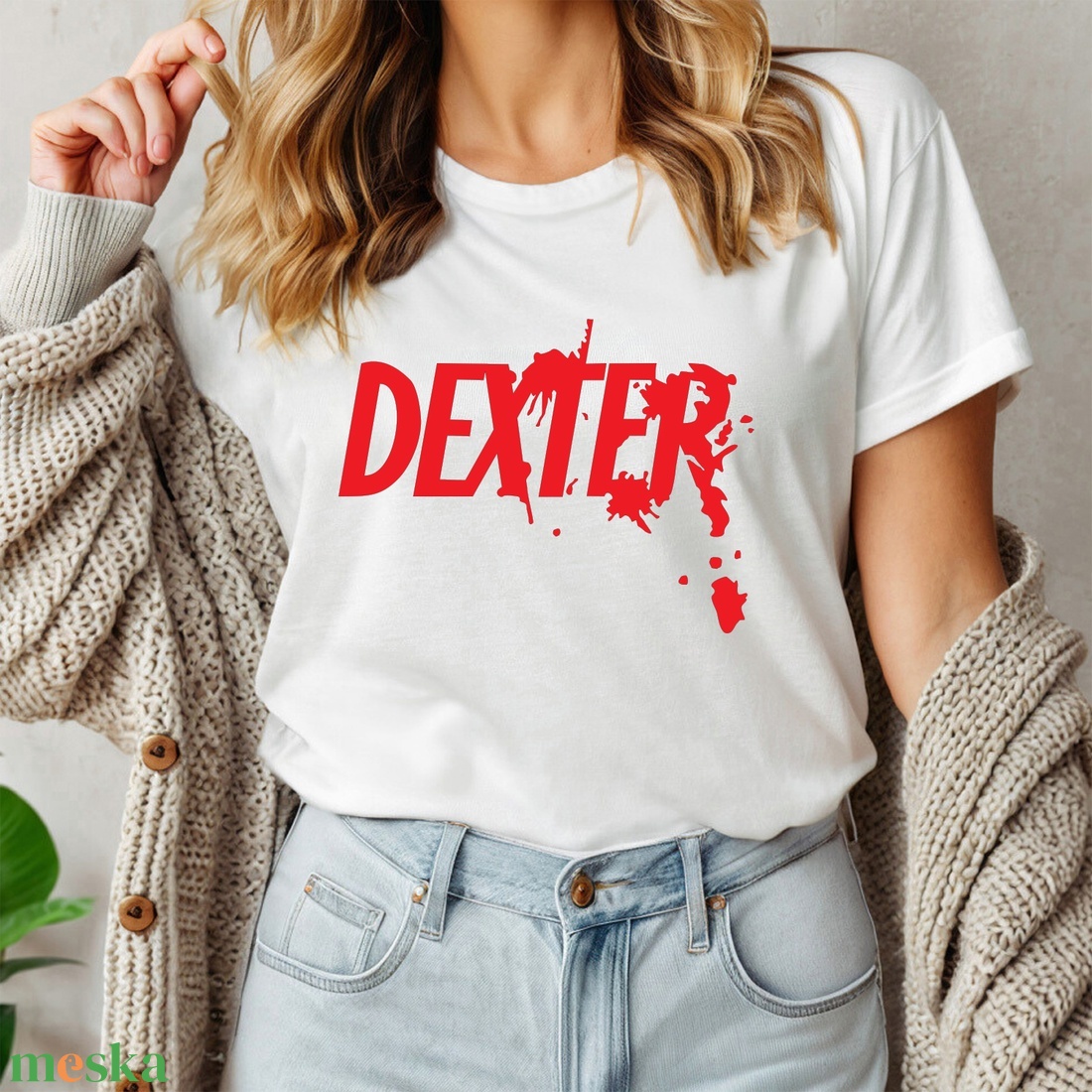 Dexter női póló - ruha & divat - női ruha - póló, felső - Meska.hu Dexter női póló - ruha & divat - női ruha - póló, felső - Meska.hu