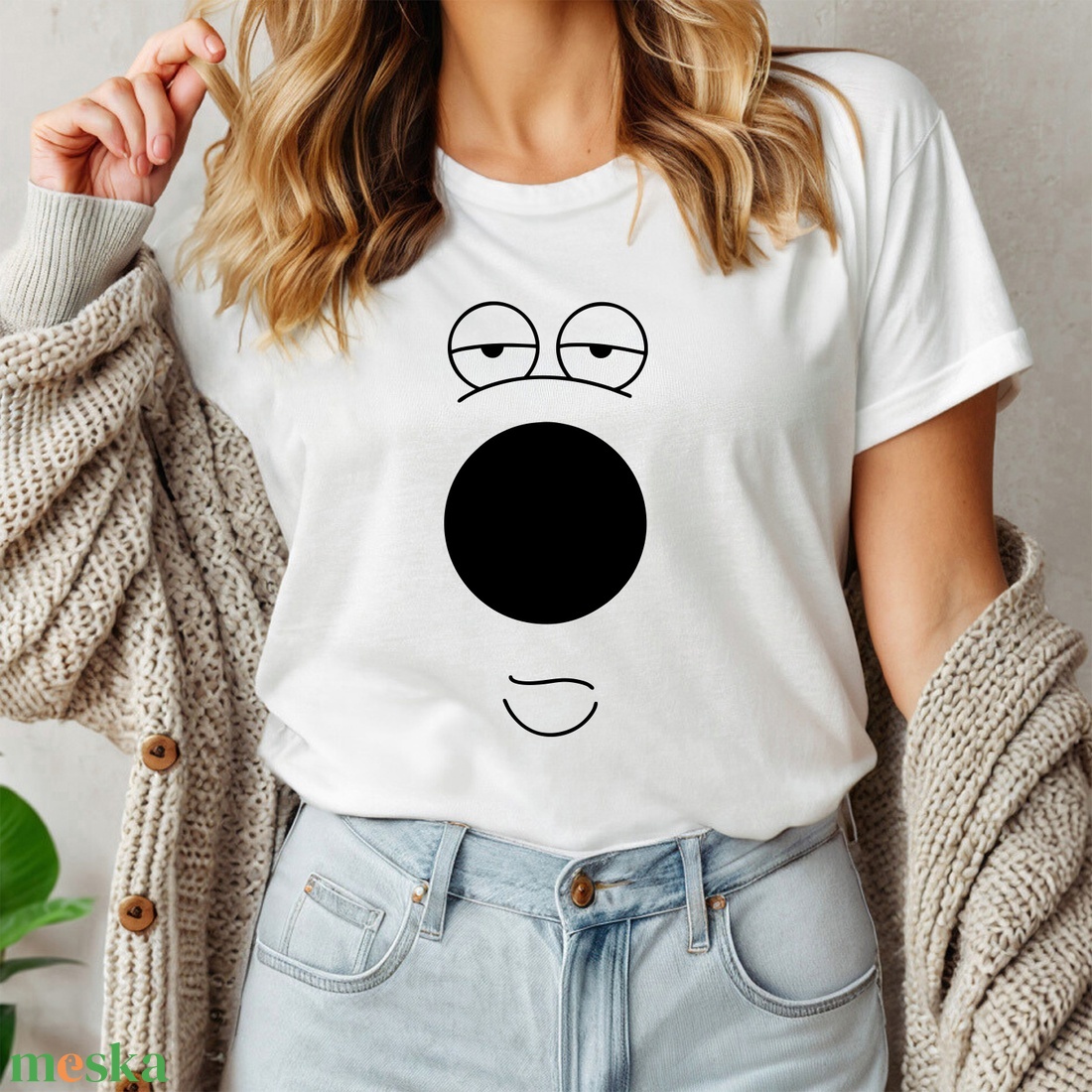 Brian női póló - ruha & divat - női ruha - póló, felső - Meska.hu Brian női póló - ruha & divat - női ruha - póló, felső - Meska.hu