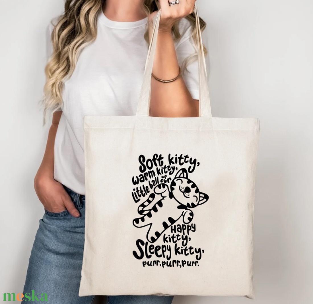 Soft kitty, warm kitty vászontáska/bevásárlótáska - táska & tok - bevásárlás & shopper táska - shopper, textiltáska, szatyor - Meska.hu Soft kitty, warm kitty vászontáska/bevásárlótáska - táska & tok - bevásárlás & shopper táska - shopper, textiltáska, szatyor - Meska.hu