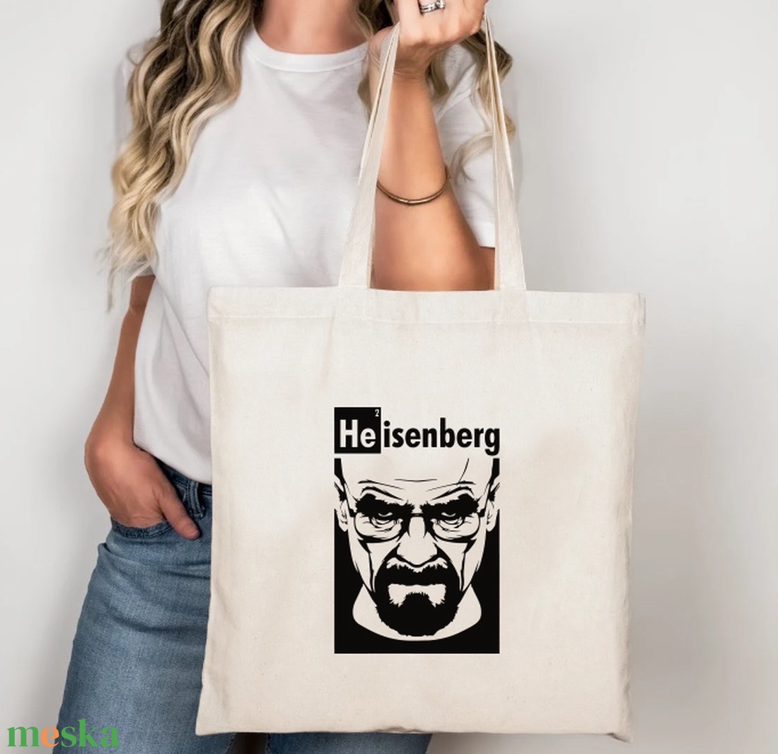 Heisenberg vászontáska/bevásárlótáska - táska & tok - bevásárlás & shopper táska - shopper, textiltáska, szatyor - Meska.hu Heisenberg vászontáska/bevásárlótáska - táska & tok - bevásárlás & shopper táska - shopper, textiltáska, szatyor - Meska.hu