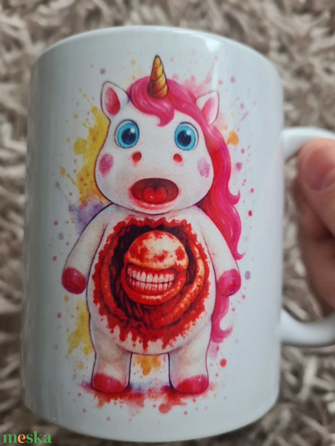 Unikornis vs. Alien bögre - otthon & életmód - konyhafelszerelés, tálalás - tálalás - bögre & csésze - Meska.hu Unikornis vs. Alien bögre - otthon & életmód - konyhafelszerelés, tálalás - tálalás - bögre & csésze - Meska.hu