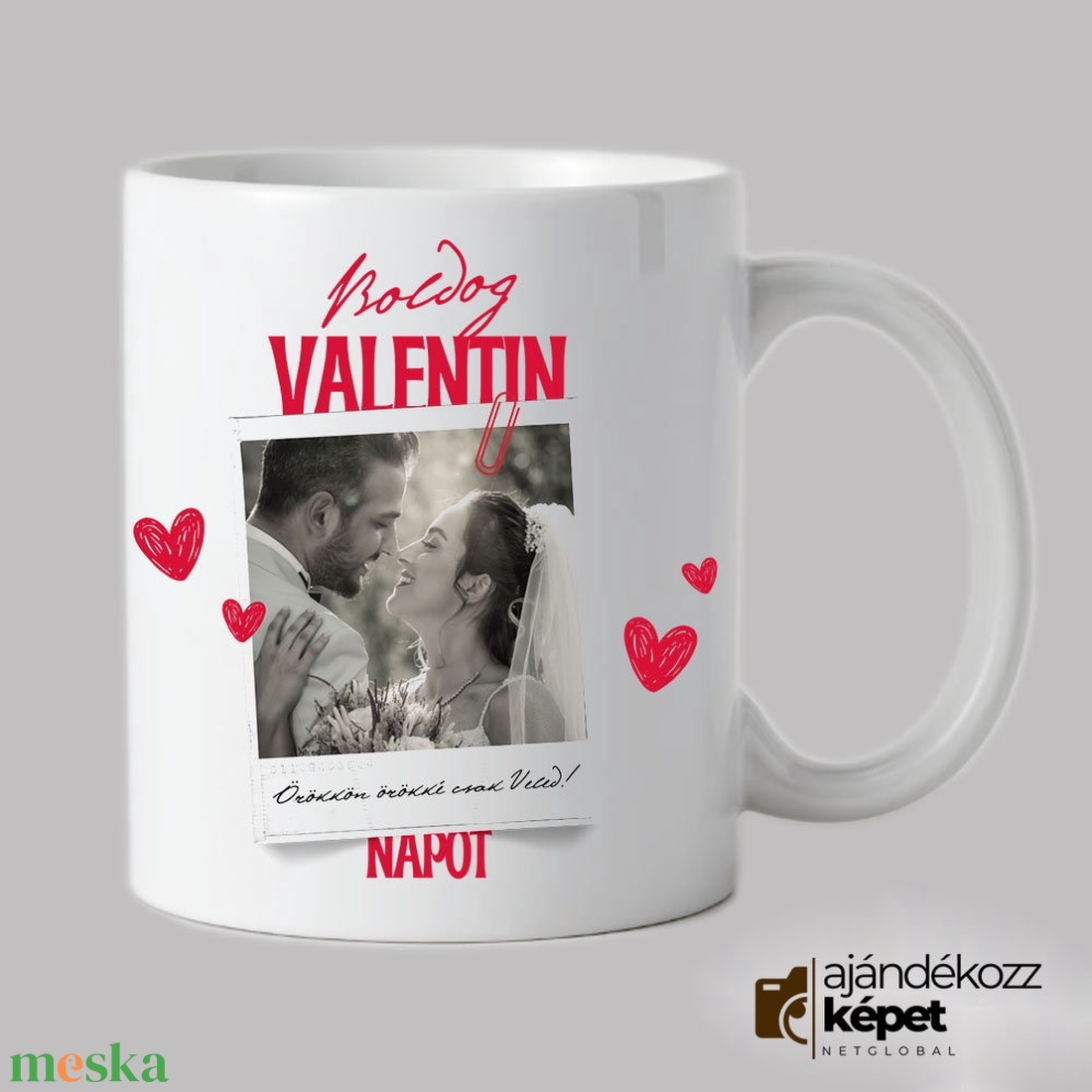 Valentin-napi bögre saját fotóval és szöveggel - otthon & életmód - konyhafelszerelés, tálalás - tálalás - bögre & csésze - Meska.hu Valentin-napi bögre saját fotóval és szöveggel - otthon & életmód - konyhafelszerelés, tálalás - tálalás - bögre & csésze - Meska.hu