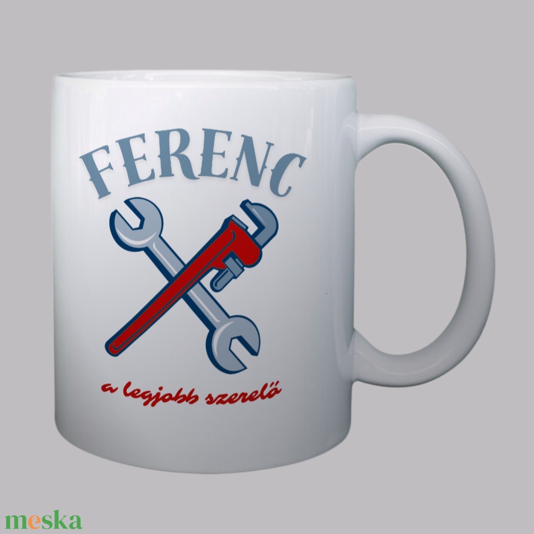 A legjobb szerelő � személyre szabható névvel - otthon & életmód - konyhafelszerelés, tálalás - tálalás - bögre & csésze - Meska.hu
