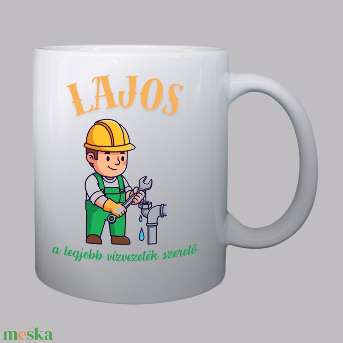A legjobb vízvezeték szerelő � személyre szabható névvel - otthon & életmód - konyhafelszerelés, tálalás - tálalás - bögre & csésze - Meska.hu