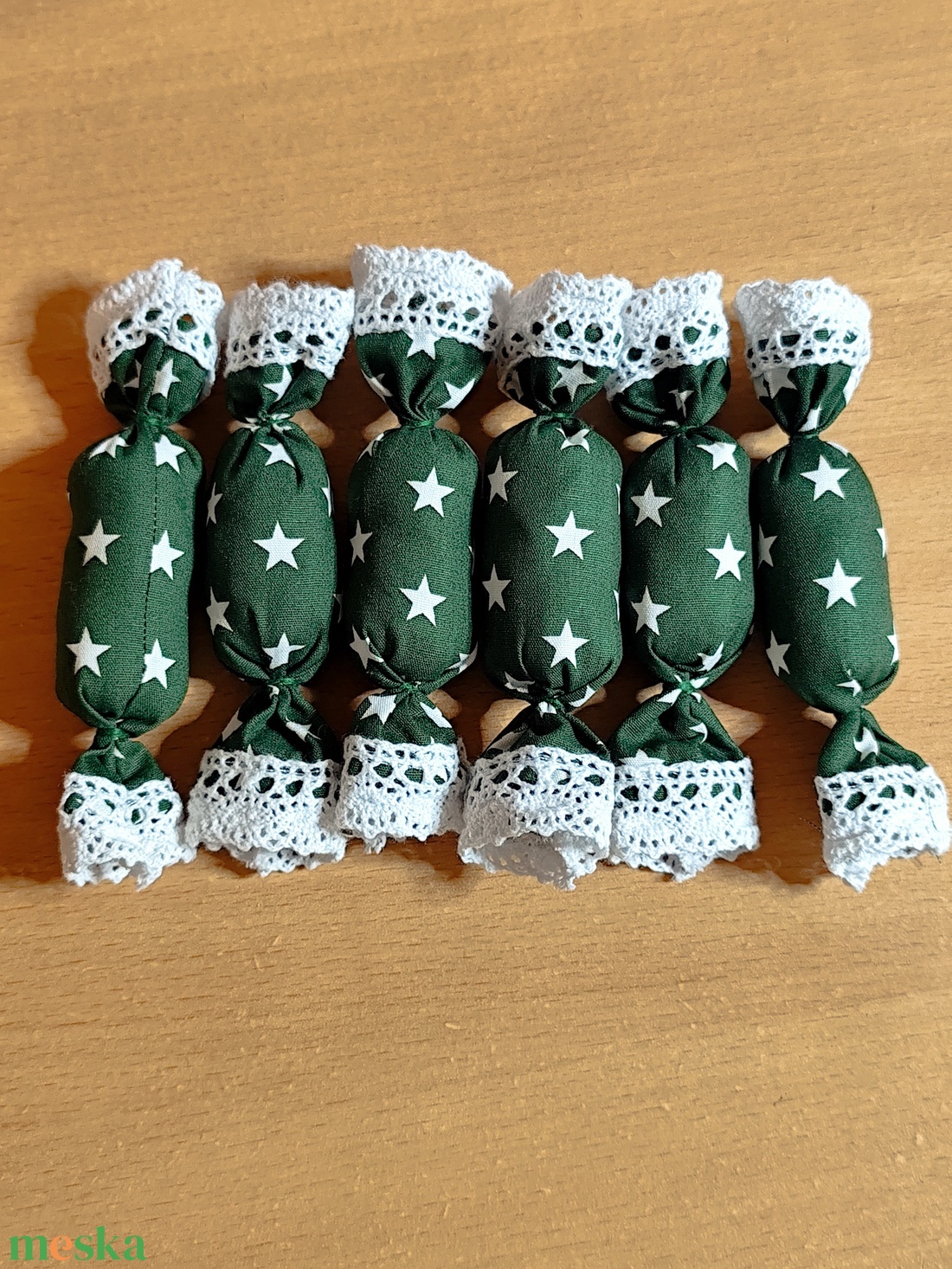 Textil szaloncukor  - karácsony - karácsonyi lakásdekoráció - karácsonyi lakásdíszek - Meska.hu