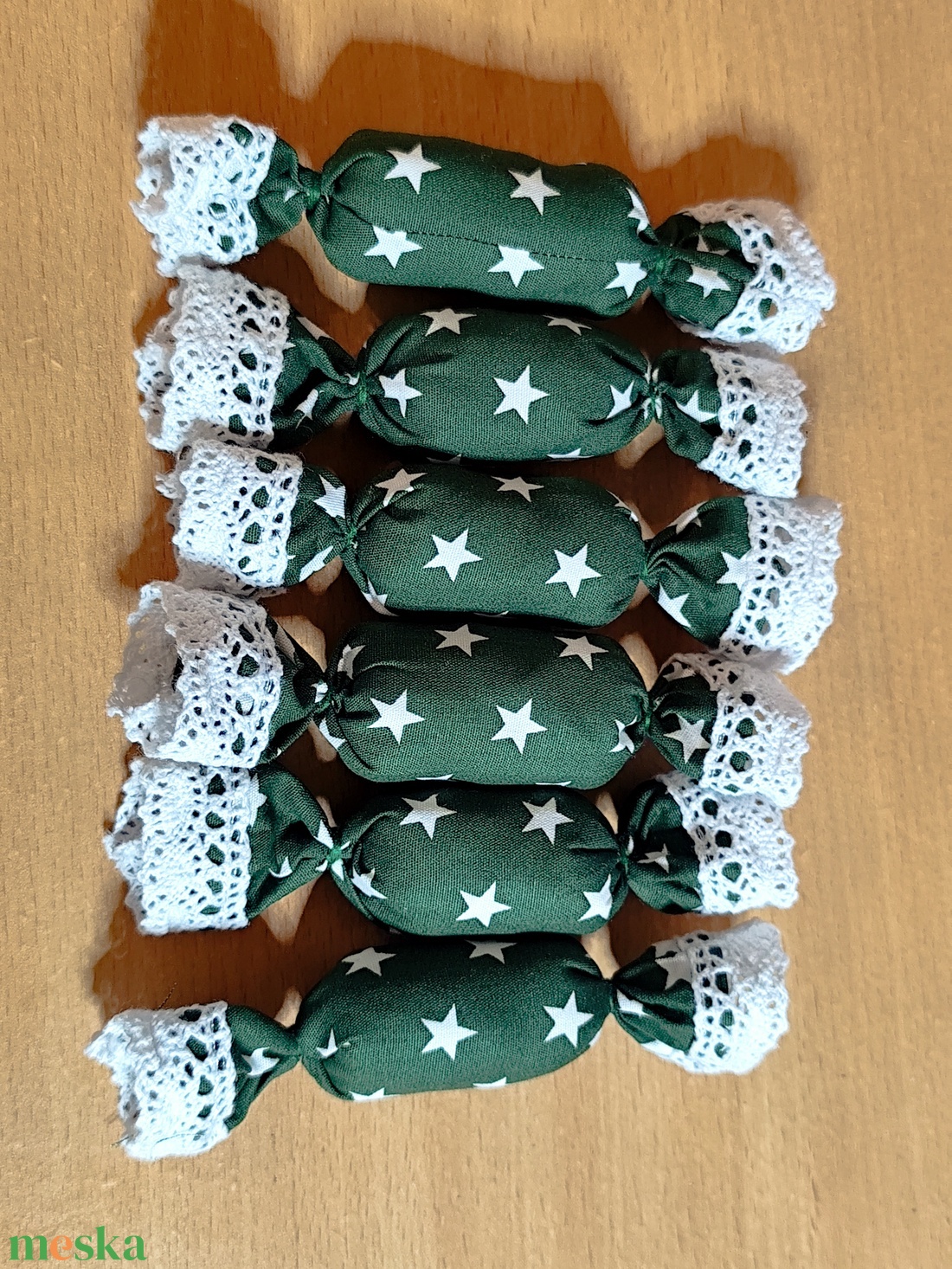 Textil szaloncukor  - karácsony - karácsonyi lakásdekoráció - karácsonyi lakásdíszek - Meska.hu