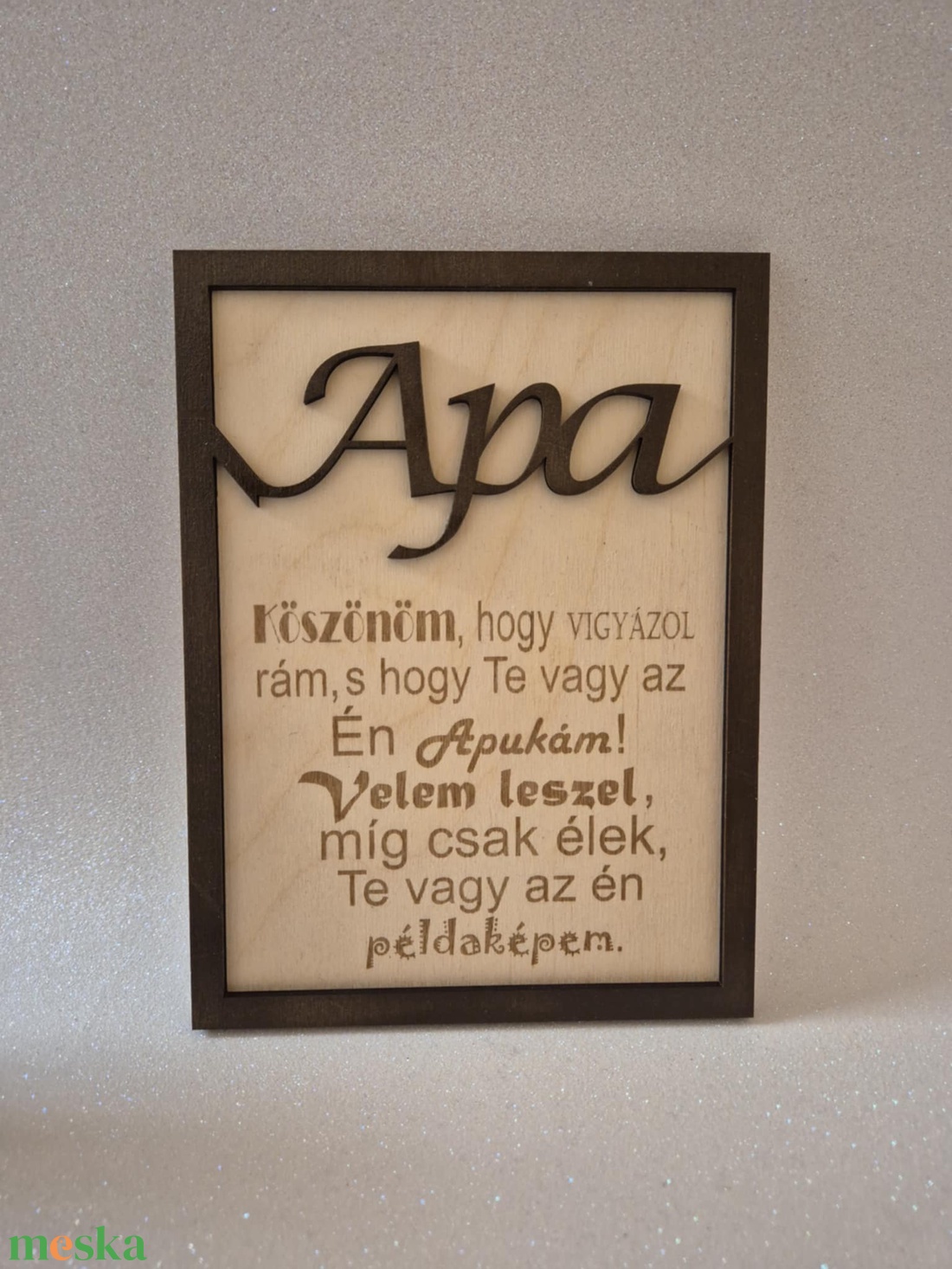 Egyedi ajándék Apáknak gravírozott fa tábla - művészet - szobor - fa - Meska.hu Egyedi ajándék Apáknak gravírozott fa tábla - művészet - szobor - fa - Meska.hu