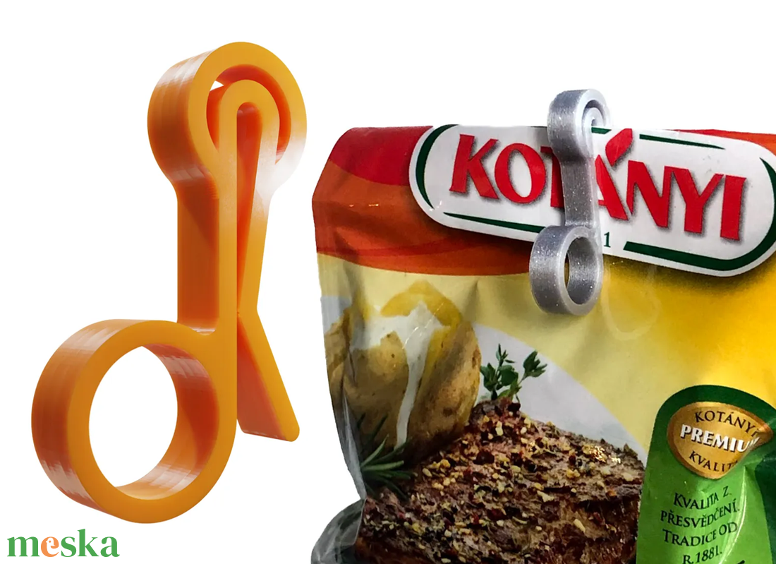  Praktikus zacskózáró klipsz, csipesz    10 db-os kiszerelés -  - Meska.hu