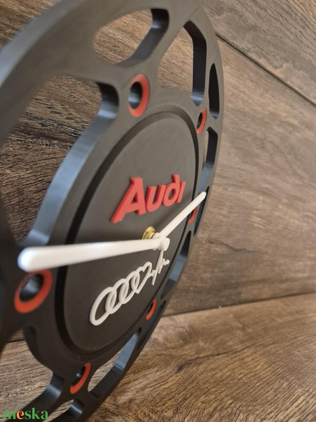 3D Nyomtatott AUDI Fali Óra  - otthon & életmód - dekoráció - fali és függő dekoráció - falióra & óra - Meska.hu