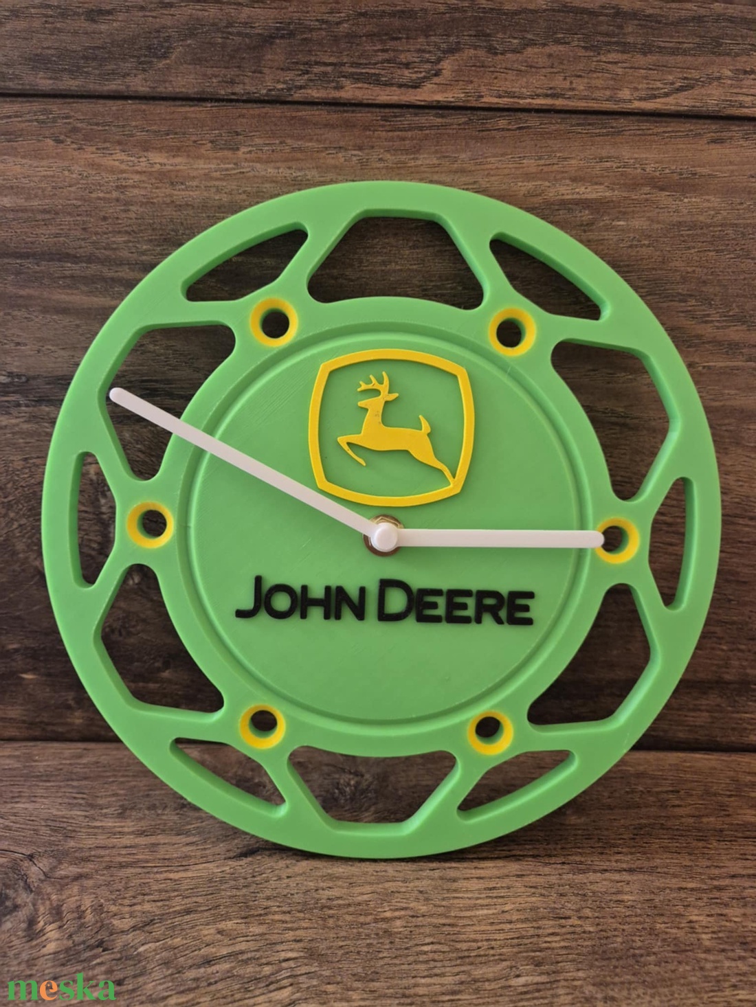 3D Nyomtatott John Deere  Fali Óra  - otthon & életmód - dekoráció - fali és függő dekoráció - falióra & óra - Meska.hu