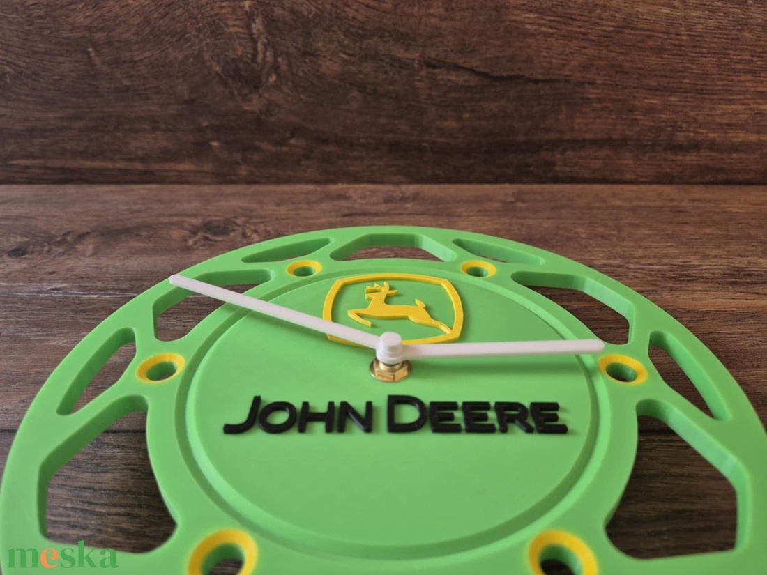 3D Nyomtatott John Deere  Fali Óra  - otthon & életmód - dekoráció - fali és függő dekoráció - falióra & óra - Meska.hu