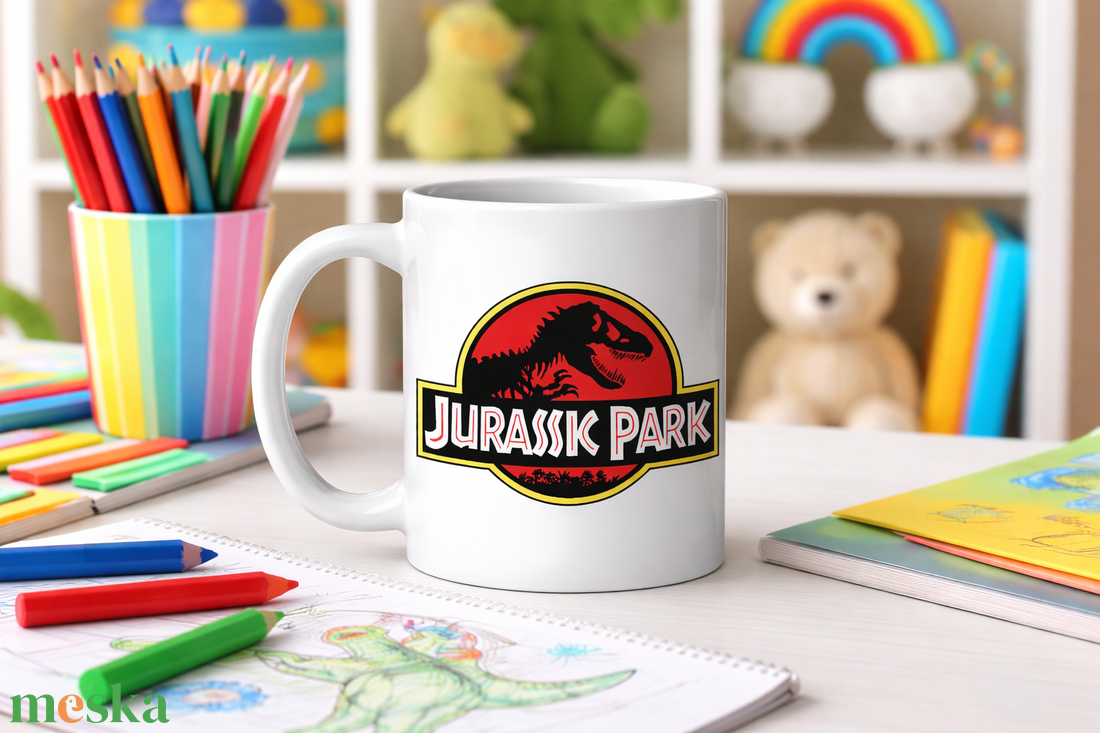 Jurassic Park bögre - otthon & életmód - konyhafelszerelés, tálalás - tálalás - bögre & csésze - Meska.hu