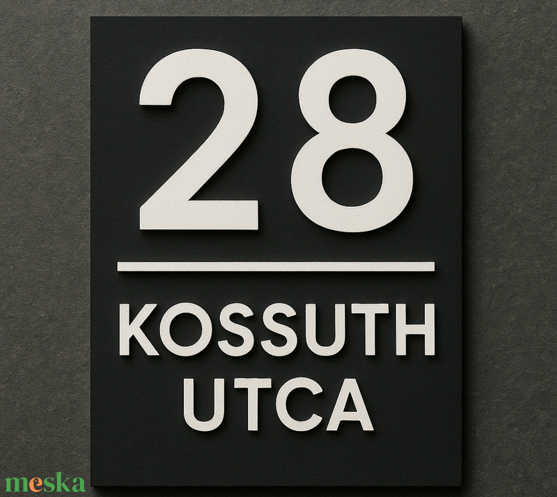 Egyedi házszámtábla � 3D nyomtatott - otthon & életmód - ház & kert - házszám - Meska.hu