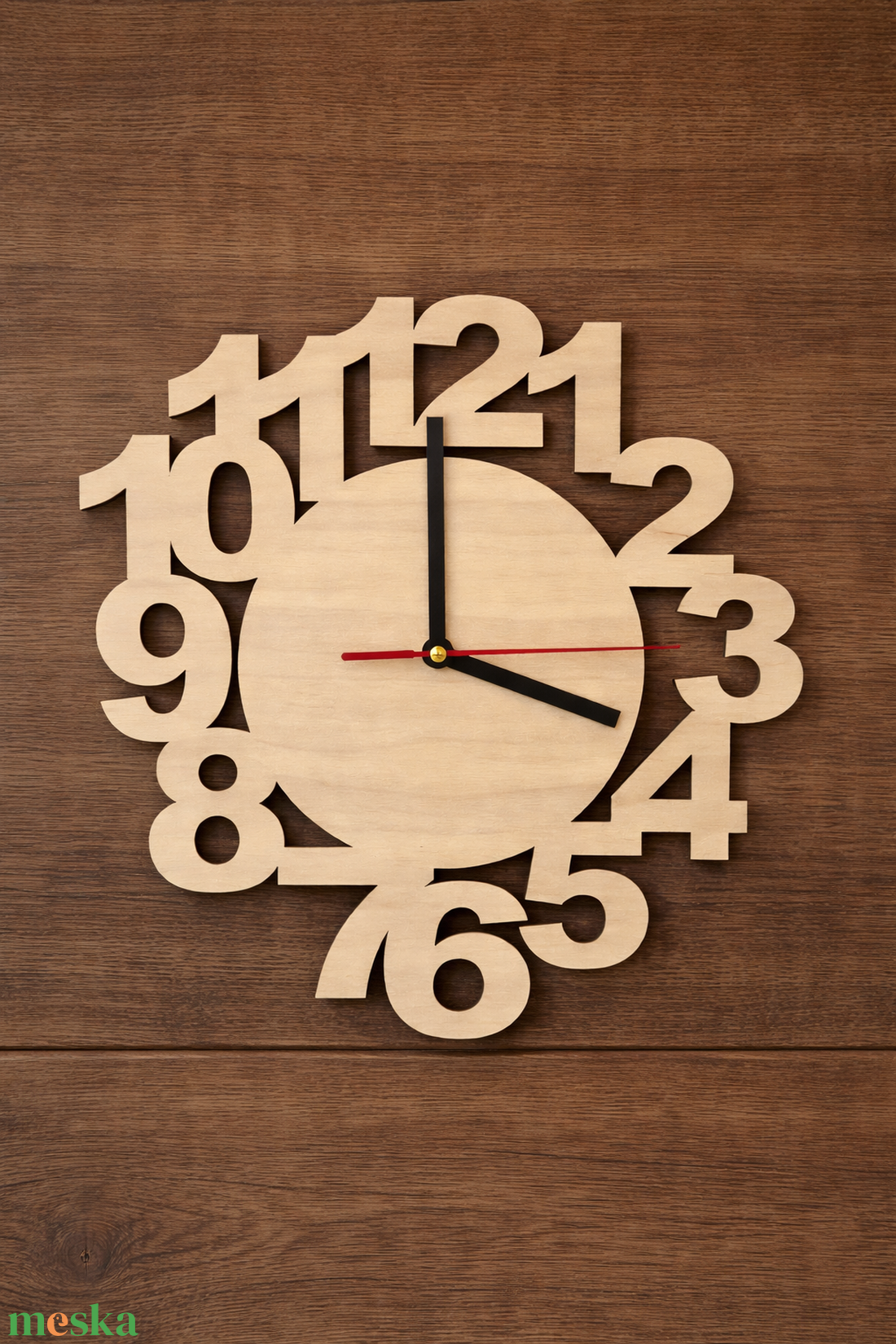 Modern fa falióra - otthon & életmód - dekoráció - fali és függő dekoráció - falióra & óra - Meska.hu