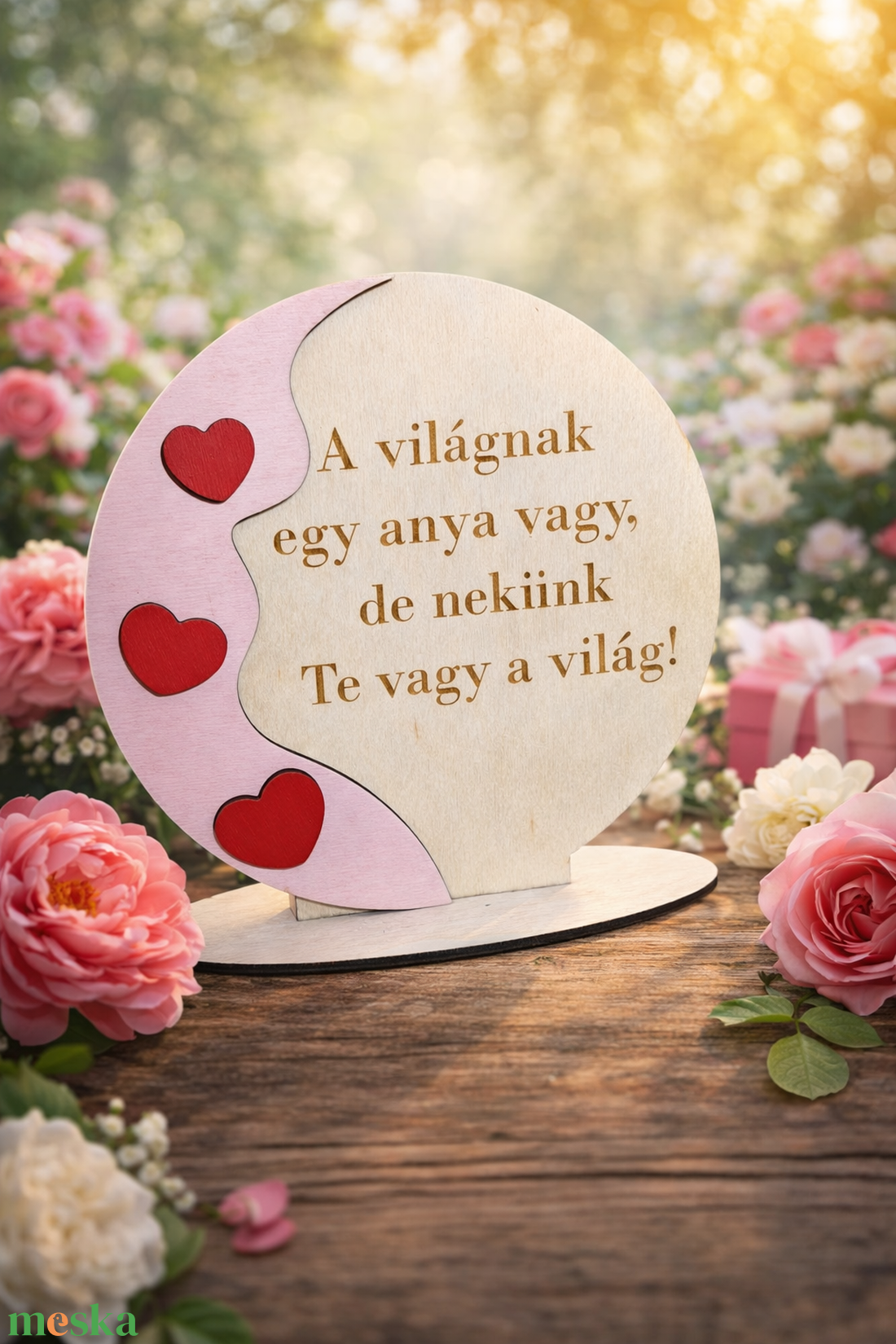 Anyák napi fa dísz tábla � szívhez szóló ajándék - otthon & életmód - dekoráció - asztal és polc dekoráció - asztaldísz - Meska.hu